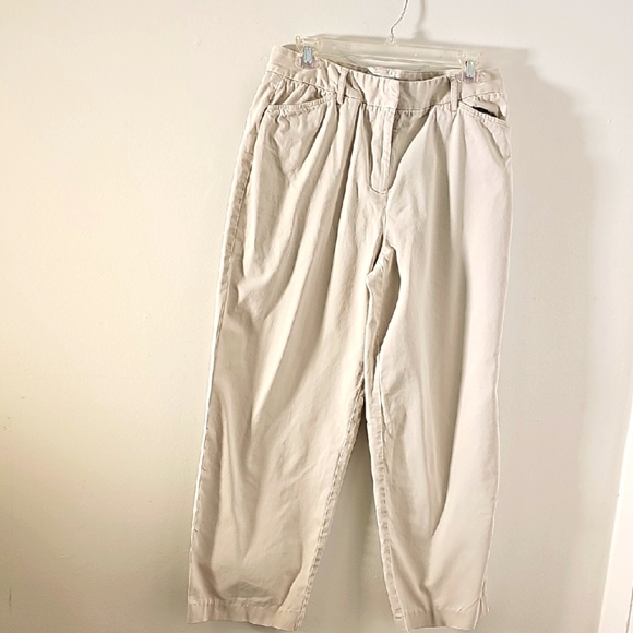 Talbots Cream Chinos for Effortless Style. Womens Size 10. - Picture 1 of 6